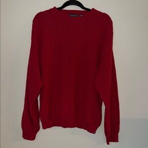 Vintage 90’s Trader Bay Red Cotton Sweater
